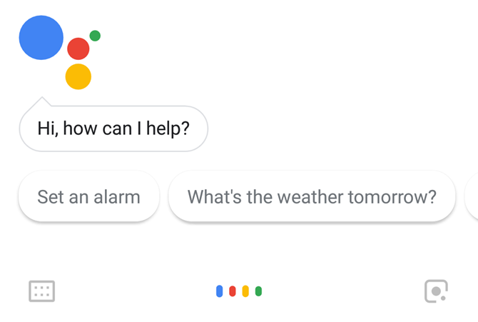 Schermata principale di Google Assistant