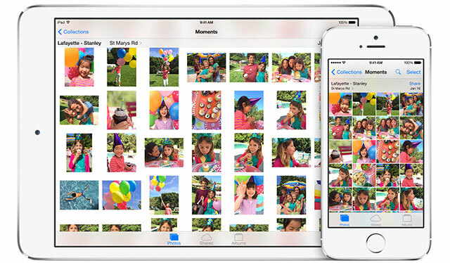 Novità di iOS 8 fotografie