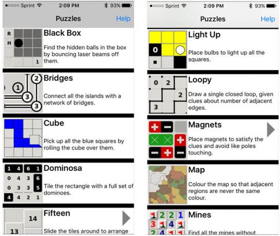 puzzle di simon tatham per iphone