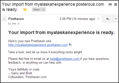 La tua guida dell'ultimo minuto per esportare il tuo blog posterous prima che si spenga per sempre e-mail Posthaven