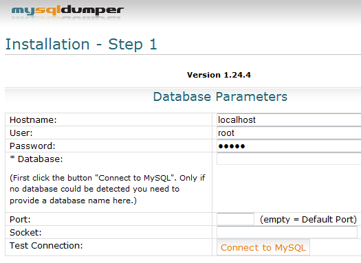 backup mysql