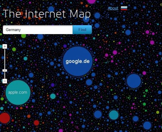 mappa intera internet