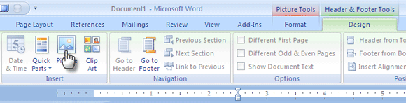 Come creare elementi decorativi personalizzati con una carta intestata rapida in Microsoft Word 2007 MSWord08