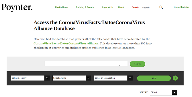 ifcn coronavirus pagina