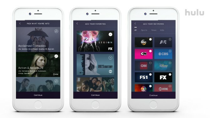 screenshot di hulu su iphone