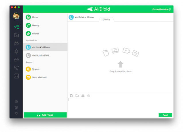 AirDroid per la gestione dei file Android