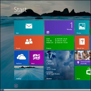 schermata iniziale di Windows 8.1