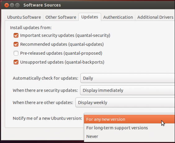 aggiornamento del kernel di Ubuntu