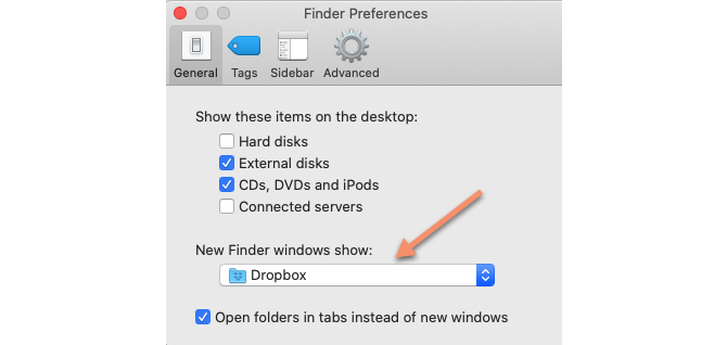 Preferenze del Finder Mac