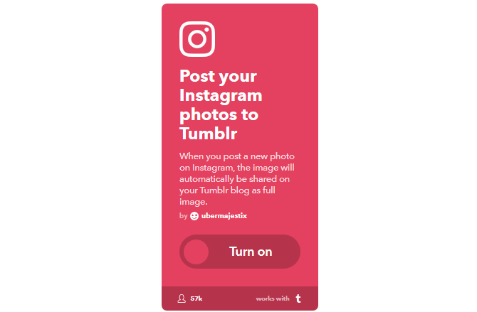 La guida IFTTT definitiva: usa lo strumento più potente del Web come un professionista 44IFTTT InstagramToTumblr