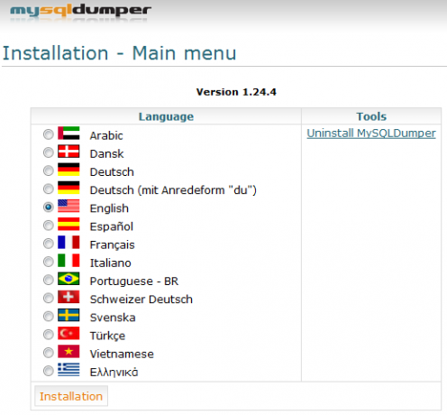 backup mysql