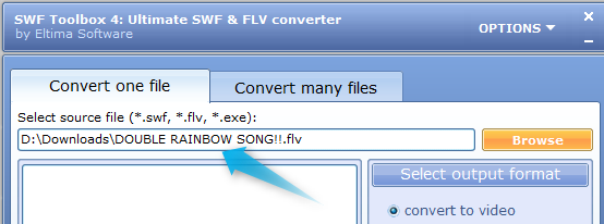 Dì addio a Flash Video Blues con SWF & FLV Toolbox [Giveaway] flv1