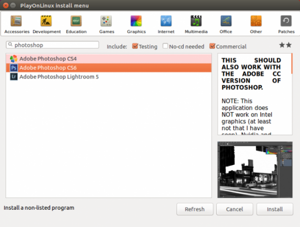 Installa Photoshop su Linux con Wine