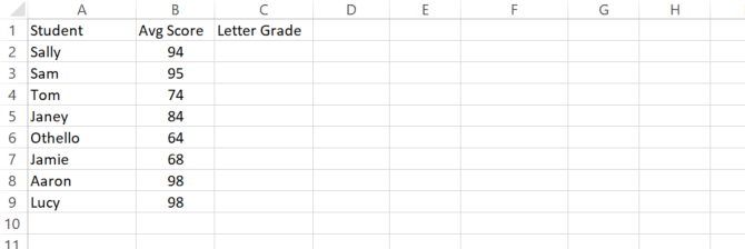 utilizza per istruzioni if ​​in microsoft excel