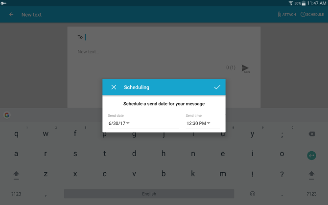 Come inviare e ricevere messaggi di testo su un tablet Android Tablet Android programmazione mysms