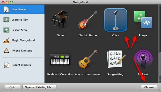 01 GarageBand - Nuovo Project.jpg