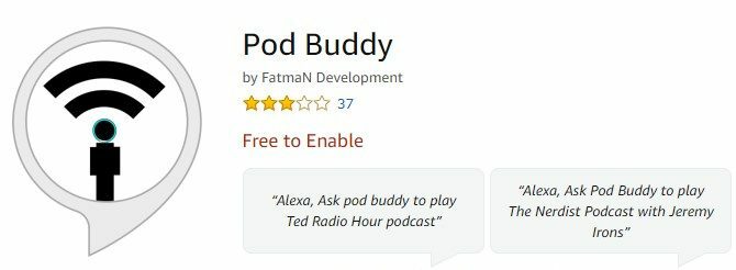 Pod Buddy per podcast di eco amazon