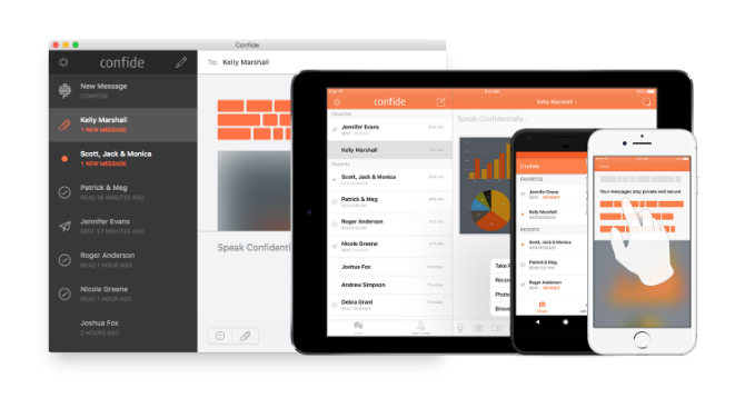 Confide è un programma di messaggistica istantanea che elimina automaticamente i messaggi dopo che sono stati letti e interrompe gli screenshot