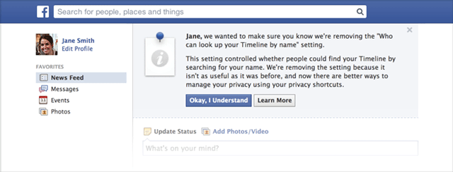 Notifica di Facebook