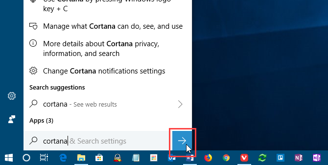 Pulsante di invio di Cortana