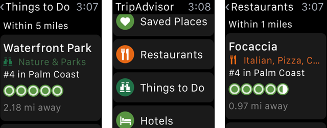 18 app di viaggio per gli esploratori di Apple Watch TripAdvisorWatch