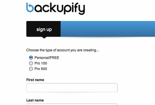 backup degli account online