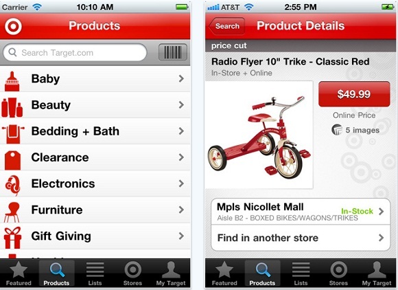 Le 10 migliori applicazioni di shopping gratuite per i dispositivi iOS 8 target di shopping