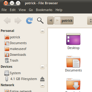 browser di file linux