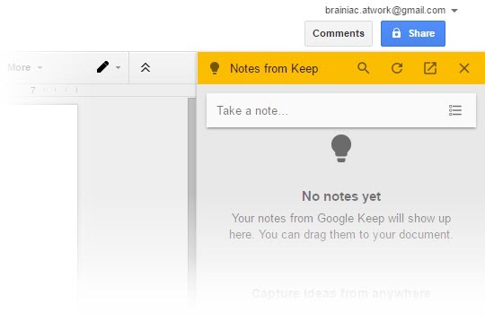 Porta la potenza di Google Keep a Google Documenti con un solo clic Google Keep Drag Notes