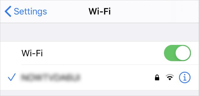 Impostazioni di rete Wi-Fi su iPhone