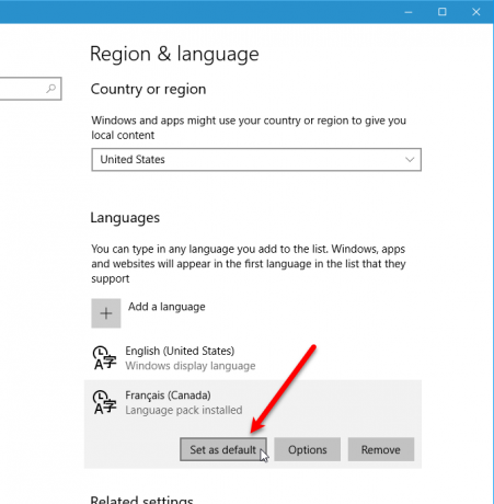 come cambiare la lingua di sistema in Windows 10