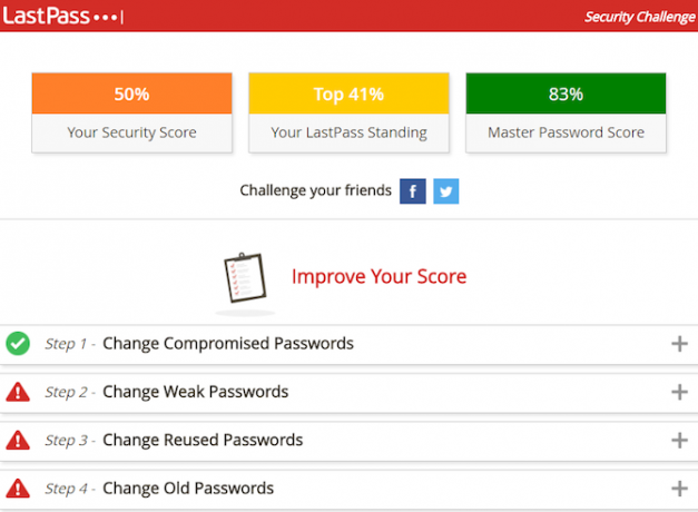 Sicurezza e protezione online - Lastpass Security Challenge