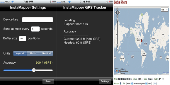 tracciamento gps per iphone