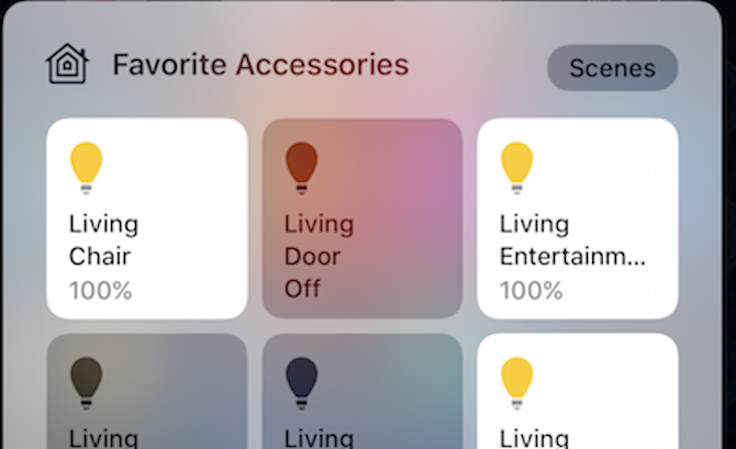 Centro di controllo HomeKit per iOS