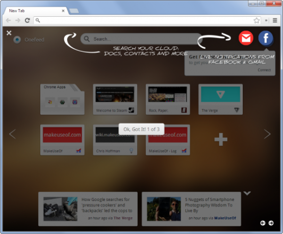 9 modi per personalizzare la nuova scheda in Chrome Onefeed nuova scheda in Chrome