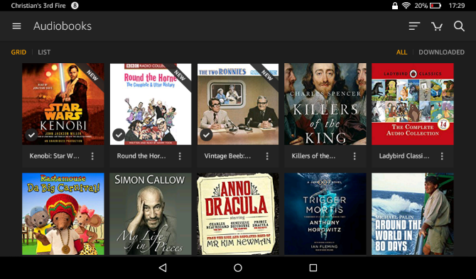 Il tuo manuale non ufficiale di Amazon Fire Tablet muo libreria di audiolibri amazonfireguide android