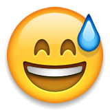 emoticon emoji sudorazione