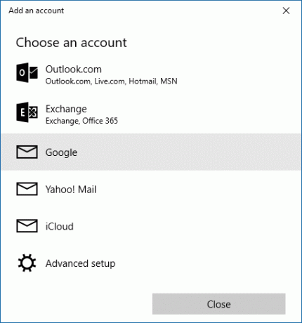 Configurazione dell'account dell'app Calendario di Windows