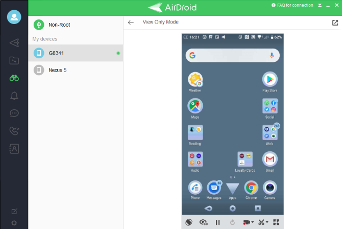 Registra lo schermo Android sul tuo computer con AirDroid