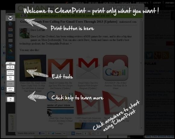 Suggerimenti e strumenti utili per la stampa di pagine Web Tutorial CleanPrint