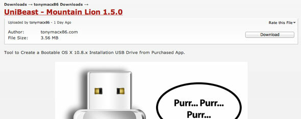 installa Mountain Lion su pc