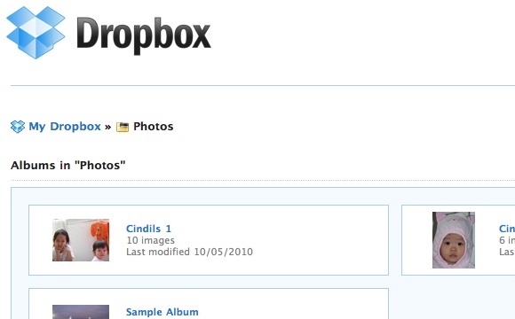 presentazione foto dropbox